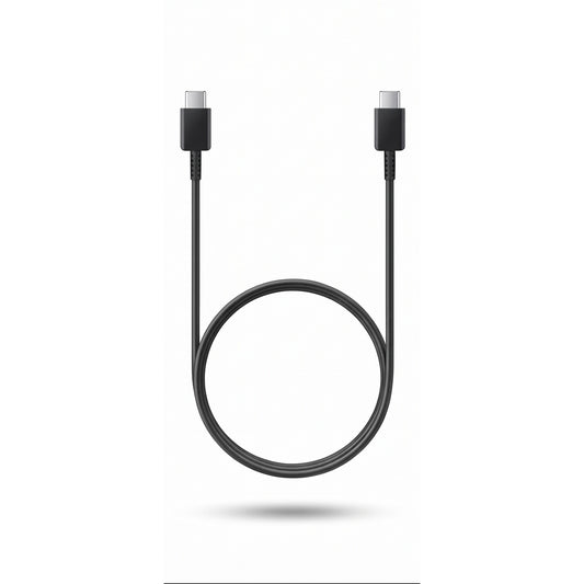 כבל טעינה מקורי Samsung USB-C ל-USB-C באורך 1 מטר – שחור